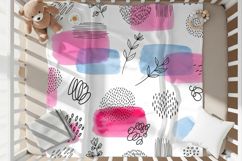 Baby swaddle blanket mockup Product Image 3