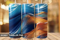 3D Wave Liquid PNG Tumbler Design Product Image 1