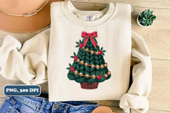 25 Crochet Yarn Christmas Tree PNG Bundle, Christmas tree Product Image 5