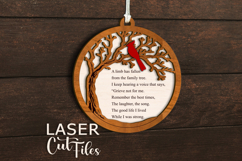 The limb has fallen Memorial Suncatcher ornament svg Doubles Product Image 2