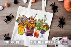 Halloween Sublimation Coffee and cocktails png Latte Product Image 3