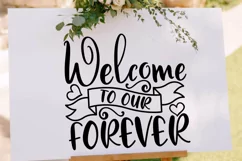 Welcome To Our Forever Svg, Wedding Welcome Sign Svg. Product Image 2