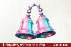 Pink Christmas Fairy Clipart Sublimation, Fairy Christmas Product Image 2
