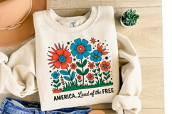 America Land of the Free Svg | Svg Files | Shirt Svg Product Image 1
