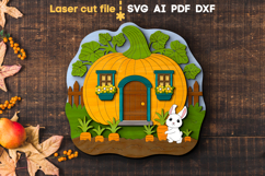 Thanksgiving Pumpkin SVG laser cut file for Glowforge Product Image 1