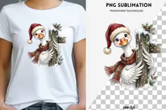 Christmas peeking character png design for T-shirts Product Image 1
