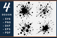 Splash Brush Strokes SVG, Splatter SVG, Splashes SVG Product Image 1