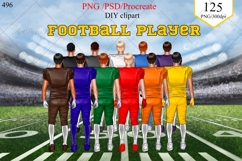 Rugby clipart, American football clipart, personalized art Product Image 1