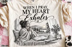 Peace Grows by Prayer Shirt PNG, Praying Woman Christian Shi Product Image 1