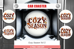 Cozy Season Car Coaster Product Image 1