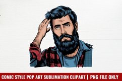 Comic Style Pop Art Sublimation Clipart PNG Product Image 1