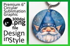 Sweet Gnome Round Design Sublimation Watercolor Magic Product Image 1