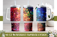 Red Glitter Tumbler Design, Sparkle 40 Oz Tumbler Wrap Product Image 1