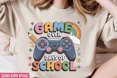 Game Over 100 Days of School PNG Product Image 1