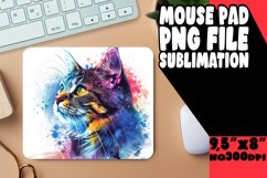 Cat Lover Sublimation Mousepad PNG Product Image 1