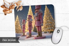 Festive Nutcracker Trio A Christmas Wonderland Mouse Pad Product Image 1
