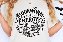 Bookworm Energy Svg, Book Lover Svg, Book Club Svg. Product Image 2