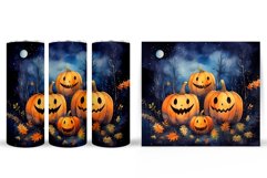 Cute Pumpkin Tumbler Design. Cute Halloween Tumbler Wrap Product Image 2