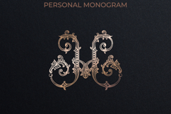 H Monogram Logo, Elegant Initial Monogram Product Image 1