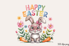 Happy Easter! PNG, Retro Easter Day Sublimation PNG Product Image 1