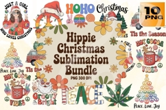 Hippie Christmas PNG Bundle 10 Product Image 1