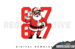 Six seven Christmas PNG, Christmas Sublimation PNG Product Image 1