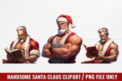 Handsome Santa Claus Clipart, Christmas Clipart Product Image 1