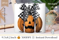 Cartoon Halloween Tumbler, Spooky Halloween Tumbler Wrap Product Image 1