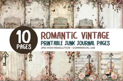 Romantic Vintage Junk Journal Pages Product Image 1