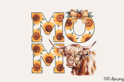 MOM PNG, Sunflower Mom Life Sublimation PNG Product Image 2