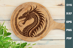 Dragon Design, Cutting board, Laser cut, Cricut svg Product Image 2