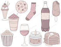 Weekend CLIPART Holiday Friday Lazy Sleepy Girl Relaxing PNG Product Image 2