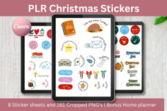 PLR Christmas Stickers: 161 Xmas stickers, Resell Product Image 1