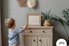 Frames Mockup, Baby with frame Mockup JPG Product Image 1