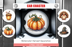 Harvest Decoration Car Coaster Product Image 1