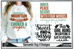 Funny Sarcastic Svg, Sarcasm Quotes Svg Designs Product Image 1