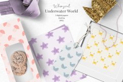 Whimsical sea digital papers Product Image 1