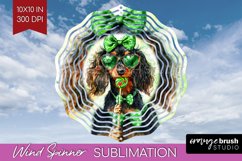 Dachshund St. Patricks Day Dog Wind Spinner Sublimation PNG Product Image 1
