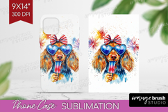 Dachshund Dog Phone Case PNG 4th Of July Case PNG Product Image 1