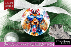 Dachshund Dog Ornament PNG 4th Of July PNG Sublimation Product Image 1