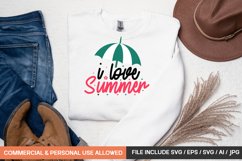 I Love Summer Svg Product Image 1