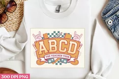 ABCD the teacher tour PNG, Teacher Back To School Clipart PN Product Image 2