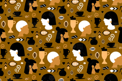 Boho Coffee Pattern Product Image 1
