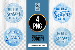 Winter Season Quote Clipart Sublimation PNG Product Image 1