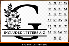 Split Monogram Letters SVG Laser Cut Files Product Image 1