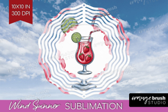 Daiquiri Cocktail Wind Spinner Sublimation PNG Summer Drink Product Image 1