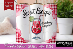 Daiquiri Cocktail Tumbler Wrap Summer Drink Tumbler PNG Product Image 1