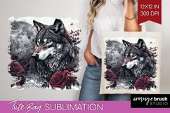 Dark Gothic Tote Bag - Victorian Gothic Tote Bag PNG Product Image 1