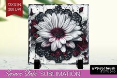 Dark Gothic Slate PNG - Victorian Gothic Square Slate Product Image 1