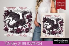 Dark Gothic Tote Bag - Victorian Gothic Tote Bag PNG Product Image 1